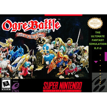 Super Nintendo Ogre Battle SNES Box With Insert - Super Nintendo Game SNES - Box With Insert